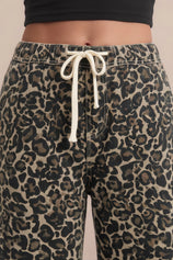 Womens Brown Leopard High Waisted Barrel Jeans | CicyBell