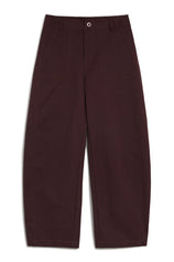 Womens Coffee High Waisted Barrel Pants | CicyBell