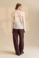 Womens Coffee High Waisted Barrel Pants | CicyBell