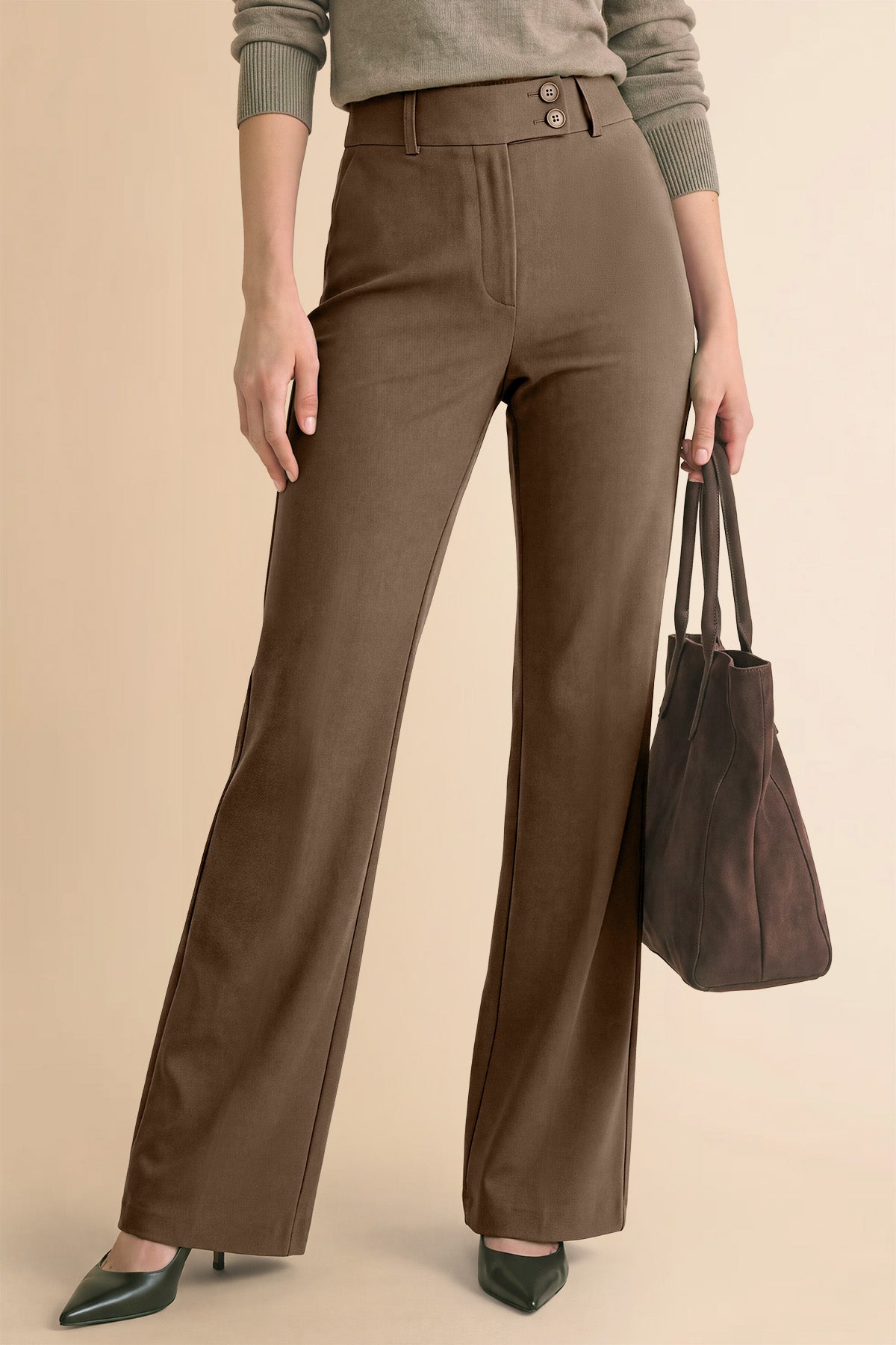 Womens Coffee Dress Work Pants | CicyBell