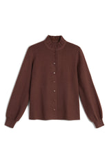 Womens Coffee Puff Cardigan Sweaters| CicyBell