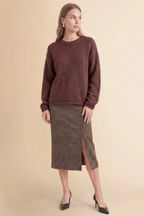 Womens Coffee Long Sleeve Sweater | Cicy Bell