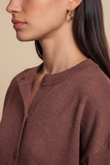 Womens Coffee Cardigan Tops | Cicy Bell