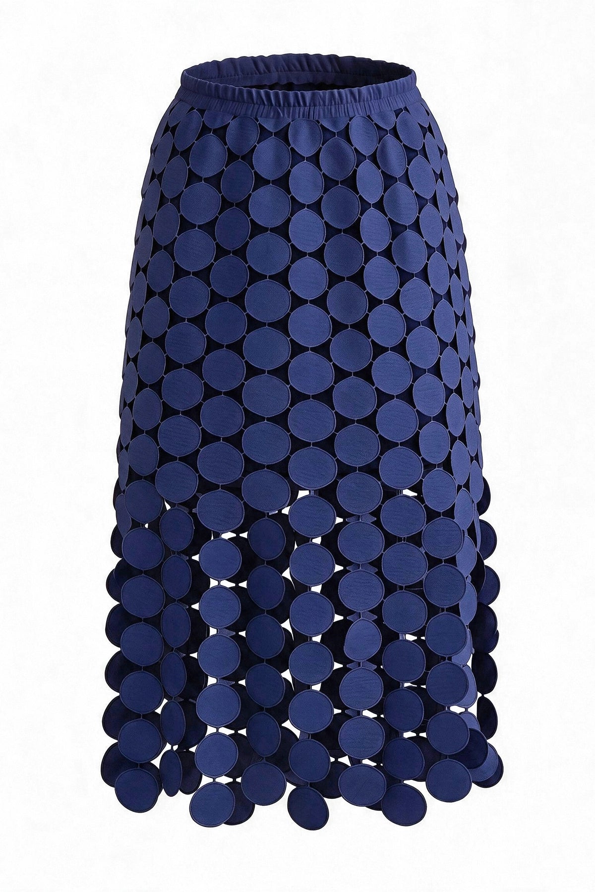 Cicy Bell Womens Dark Blue Hollow Out Maxi Skirts
