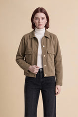 Womens Dark Brown Faux Suede Leather Jacket | CicyBell
