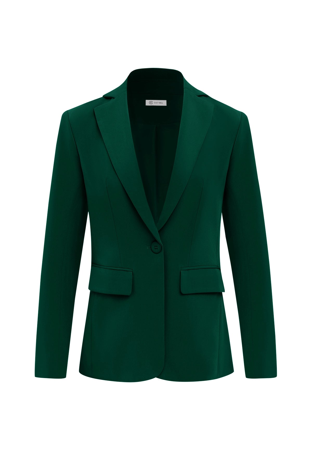 Womens Dark Green Casual Work Blazers | CicyBell