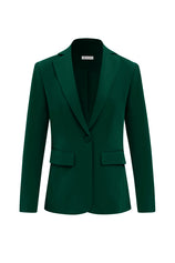Womens Dark Green Casual Work Blazers | CicyBell