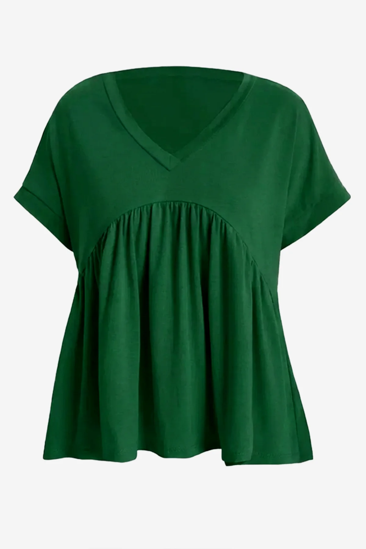 Womens Dark Green Peplum Tops | CicyBell