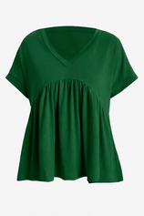 Womens Dark Green Peplum Tops | CicyBell