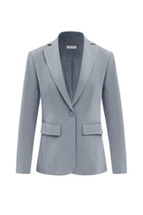 Womens Dark Grey Casual Work Blazers | CicyBell