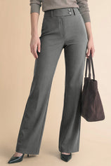 Womens Dark Grey Dress Work Pants | CicyBell
