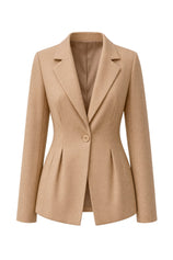 Womens Dark Khaki Business Casual Suit Jackets  | CicyBell