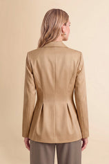 Womens Dark Khaki Business Casual Suit Jackets  | CicyBell
