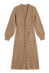 Womens Dark Khaki Long Cardigan Sweaters | CicyBell
