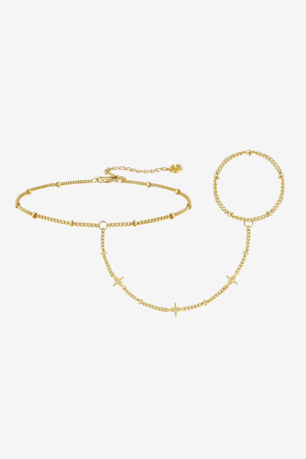 Women 18K Gold  Star Hand Chain | CicyBell