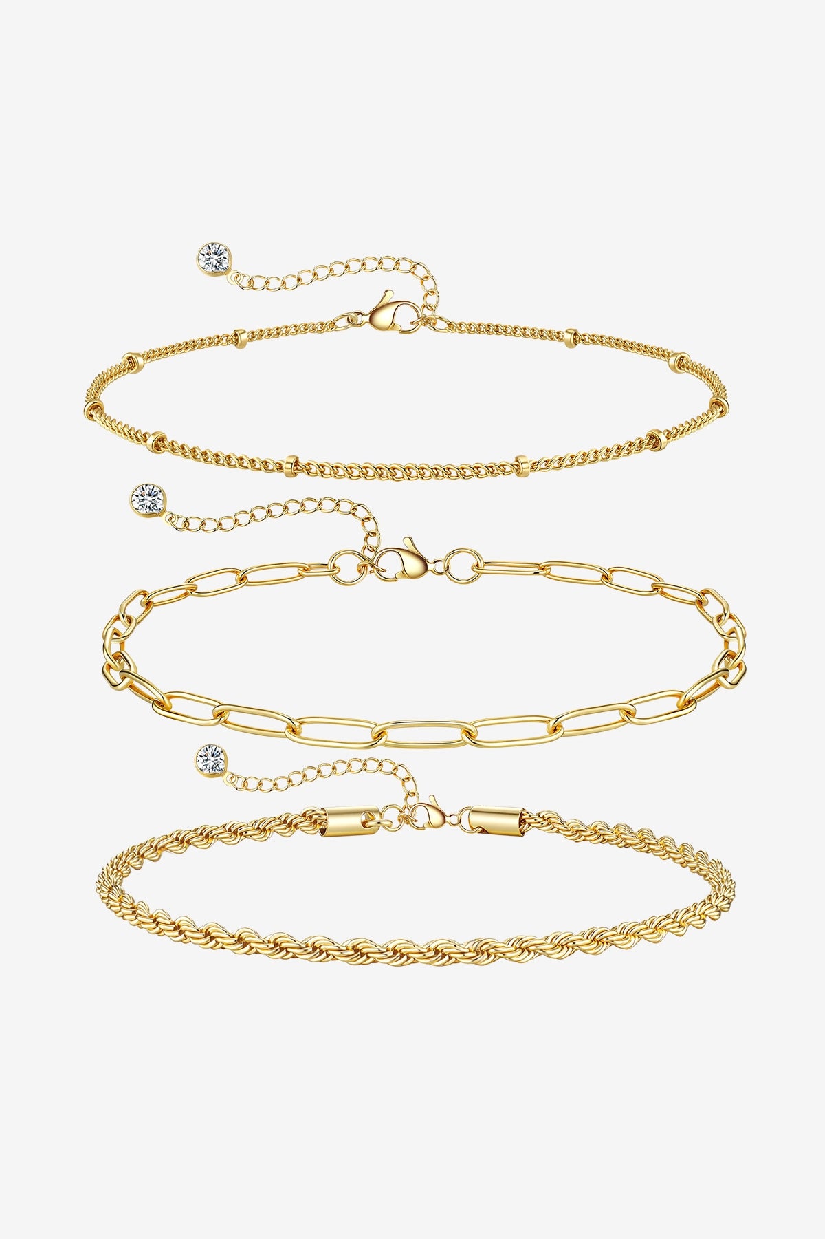 Women 18K Gold Opal Layered Bracelets | CicyBell