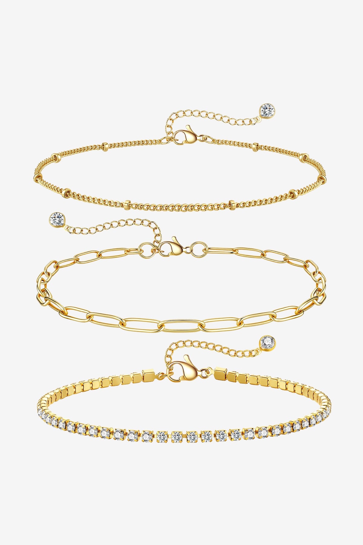 Women 18K Gold Opal Layered Bracelets | CicyBell