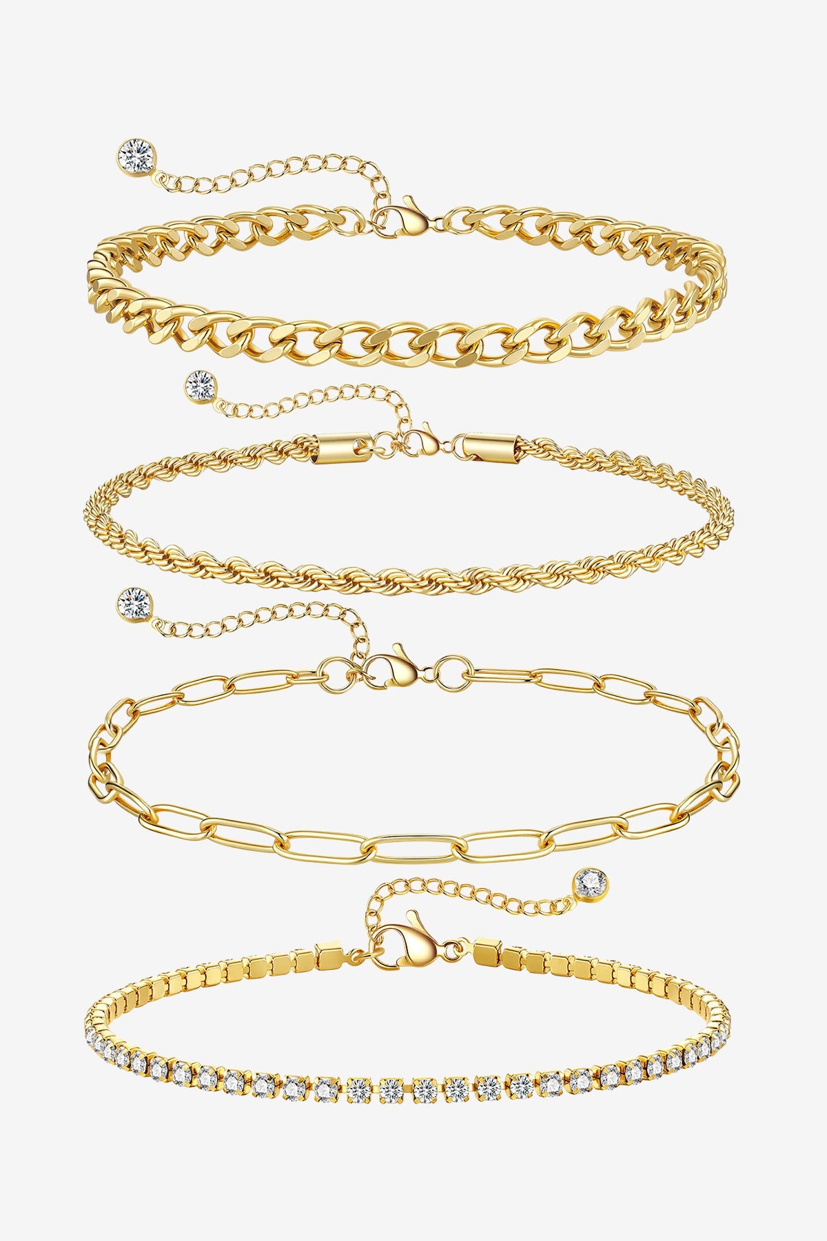 Women 18K Gold Opal Layered Bracelets | CicyBell