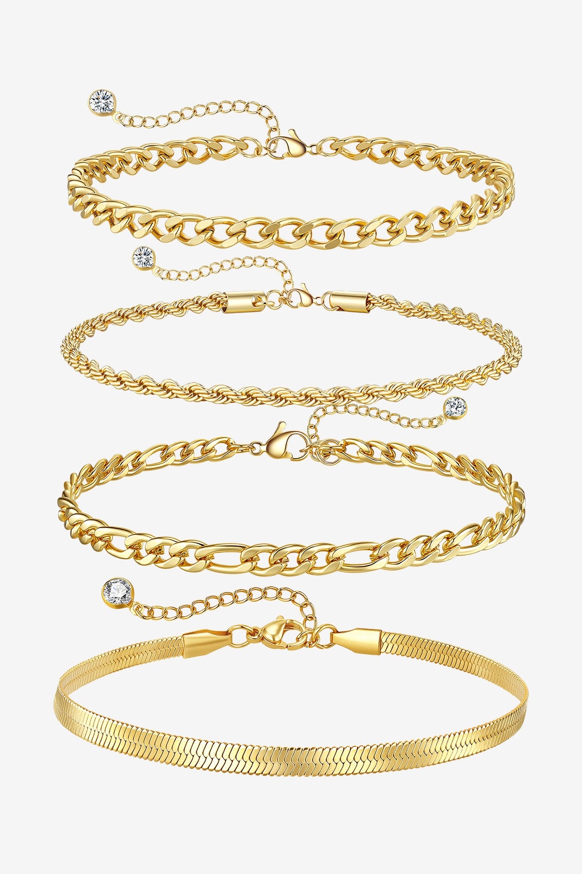 Women 18K Gold Opal Layered Bracelets | CicyBell