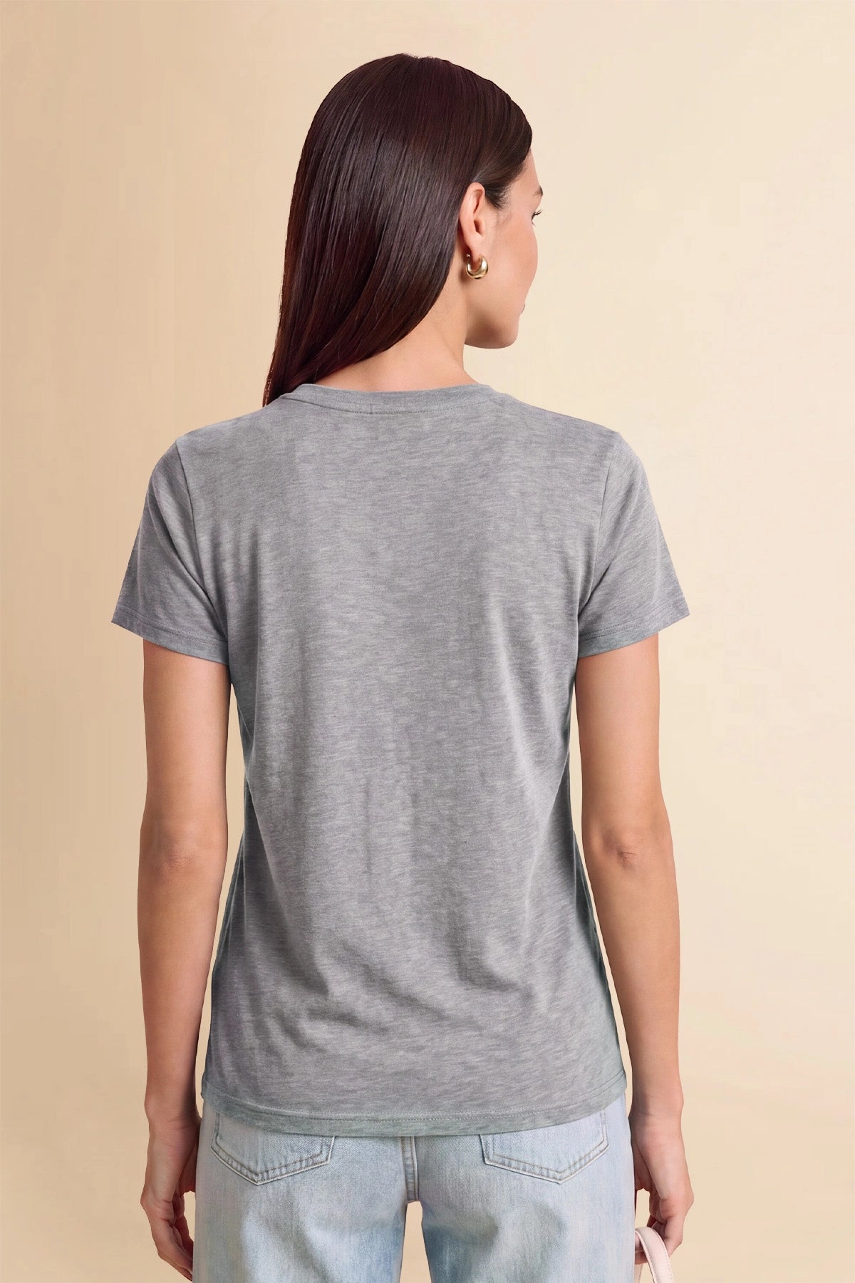 Womens Grey Short Sleeve Shirts | CicyBell