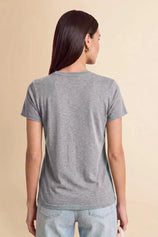 Womens Grey Short Sleeve Shirts | CicyBell