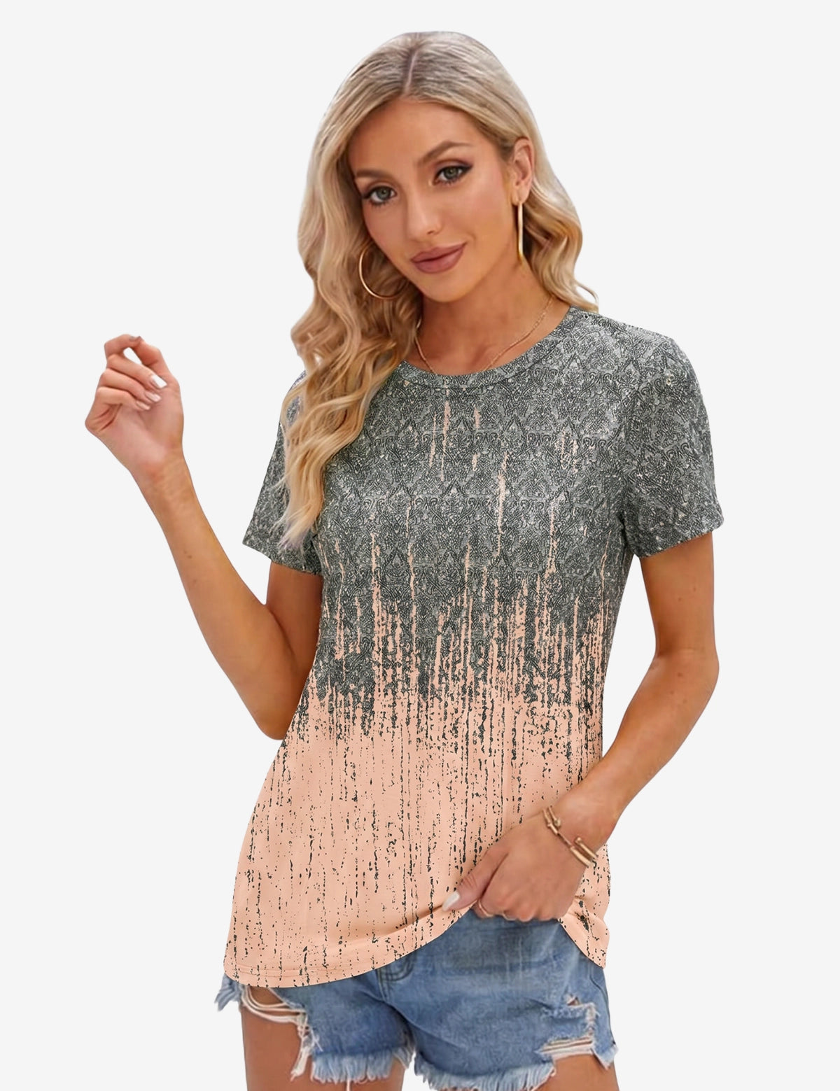 CicyBell-Women-GrayishOrange-TShirts-G3P841_1.webp