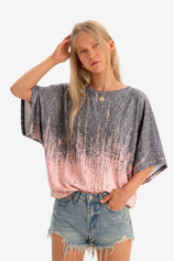 Womens Grayish Orange Oversized T Shirts | CicyBell