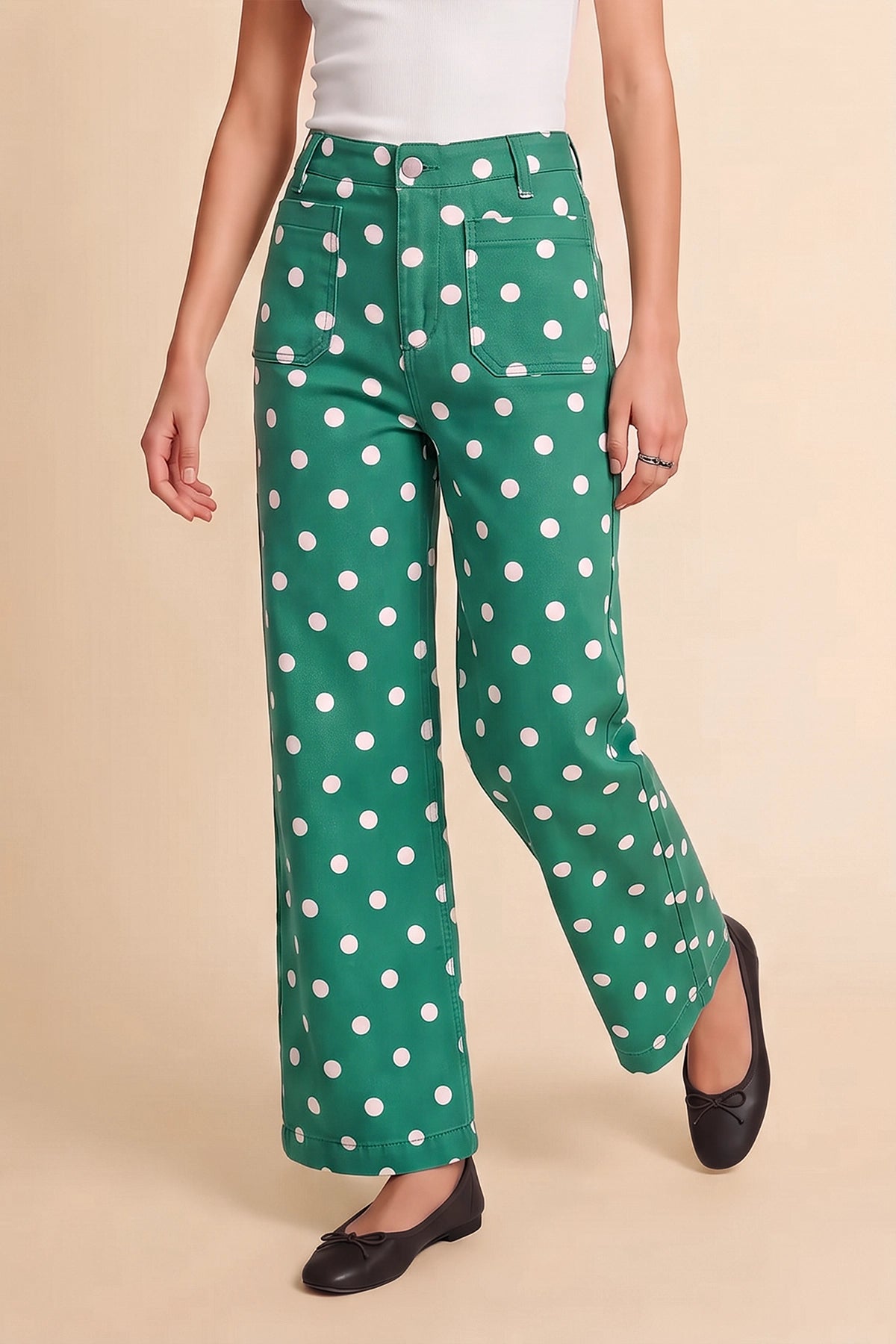 CicyBell-Women-Green-Jeans-M7D718_1.webp