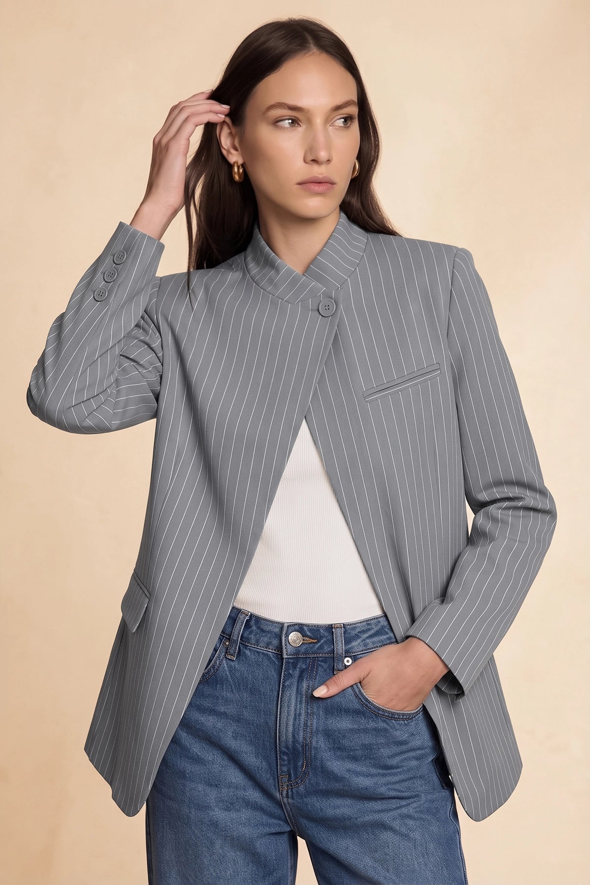 CicyBell-Women-Grey-Blazer-NX2692_4.webp