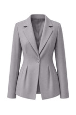 Womens Grey Business Casual Suit Jackets  | CicyBell