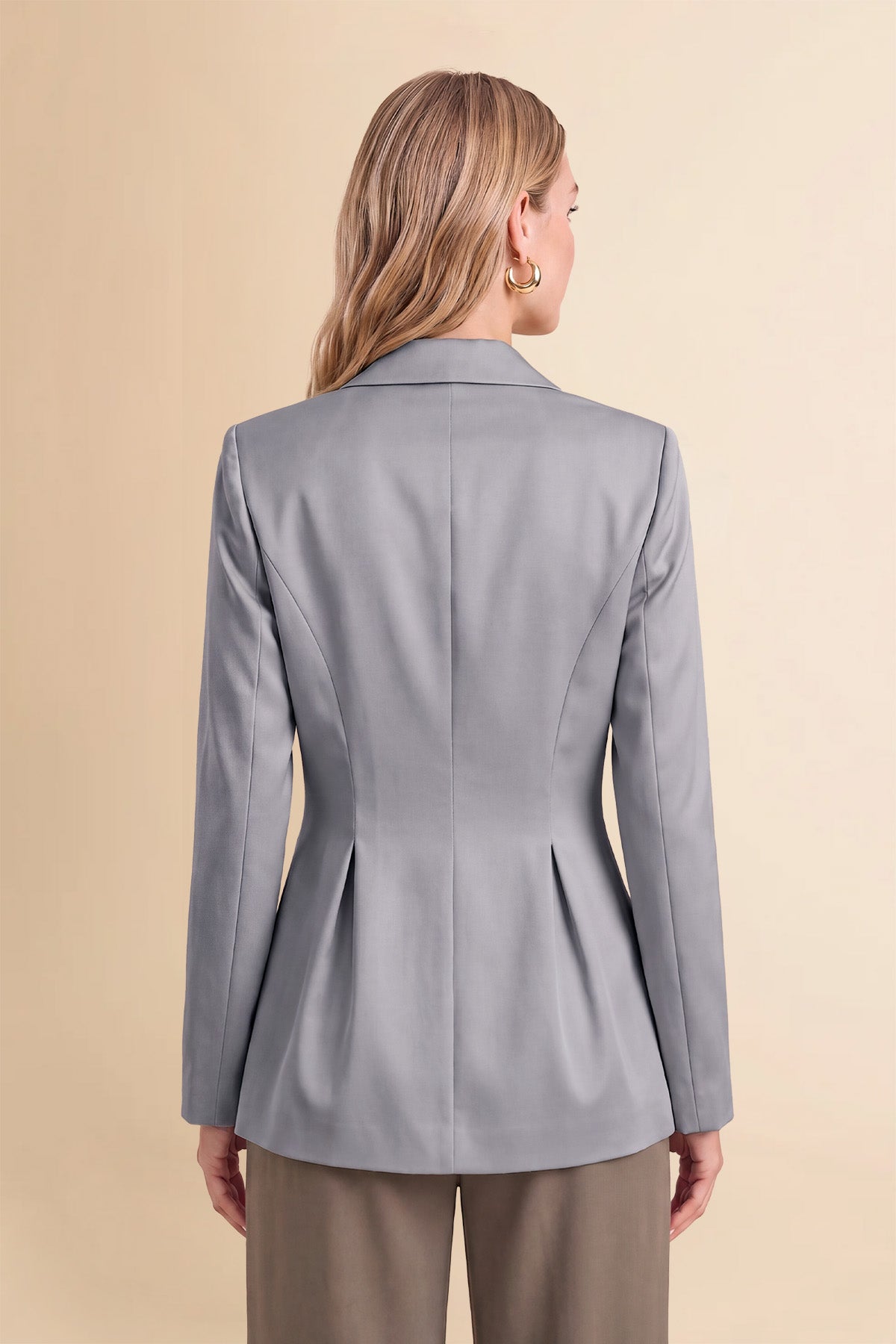 Womens Grey Business Casual Suit Jackets  | CicyBell