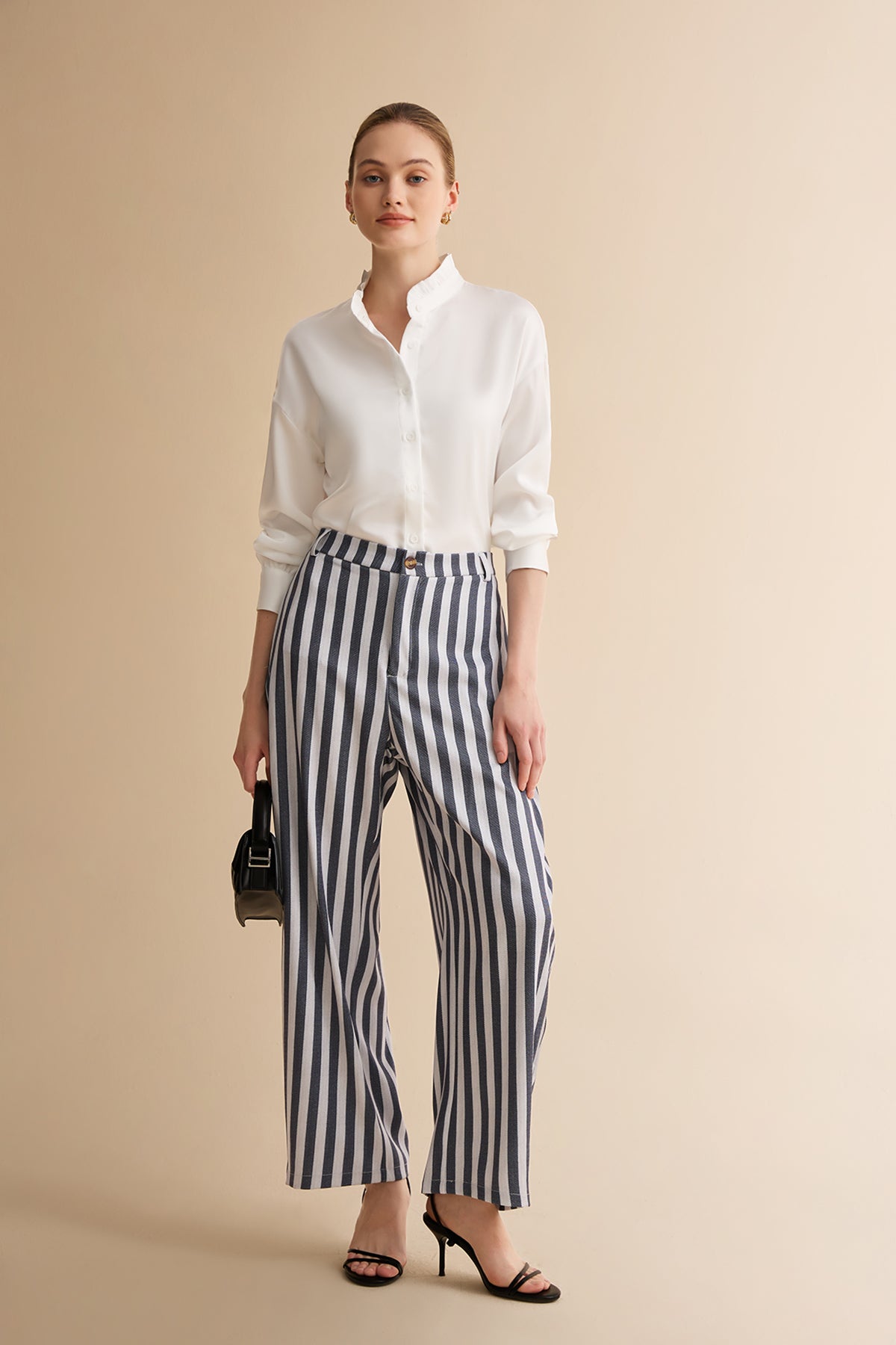 Womens Grey Barrel Dress Pants | CicyBell