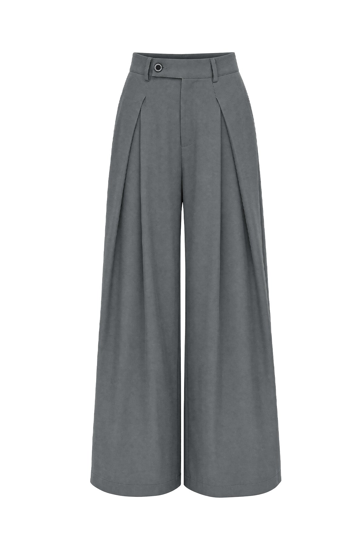 Womens Grey Wide Leg Dressy Pants | CicyBell
