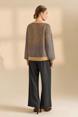 Womens Grey Business Wide Leg Dress Pants | CicyBell