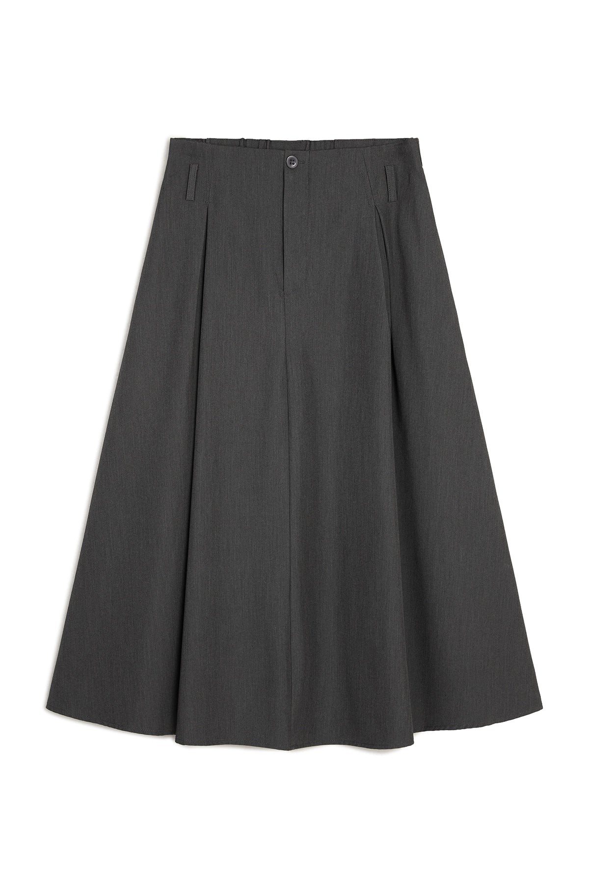 Women Grey Pleated Midi Skirt | CicyBell