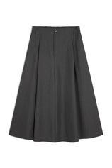 Women Grey Pleated Midi Skirt | CicyBell