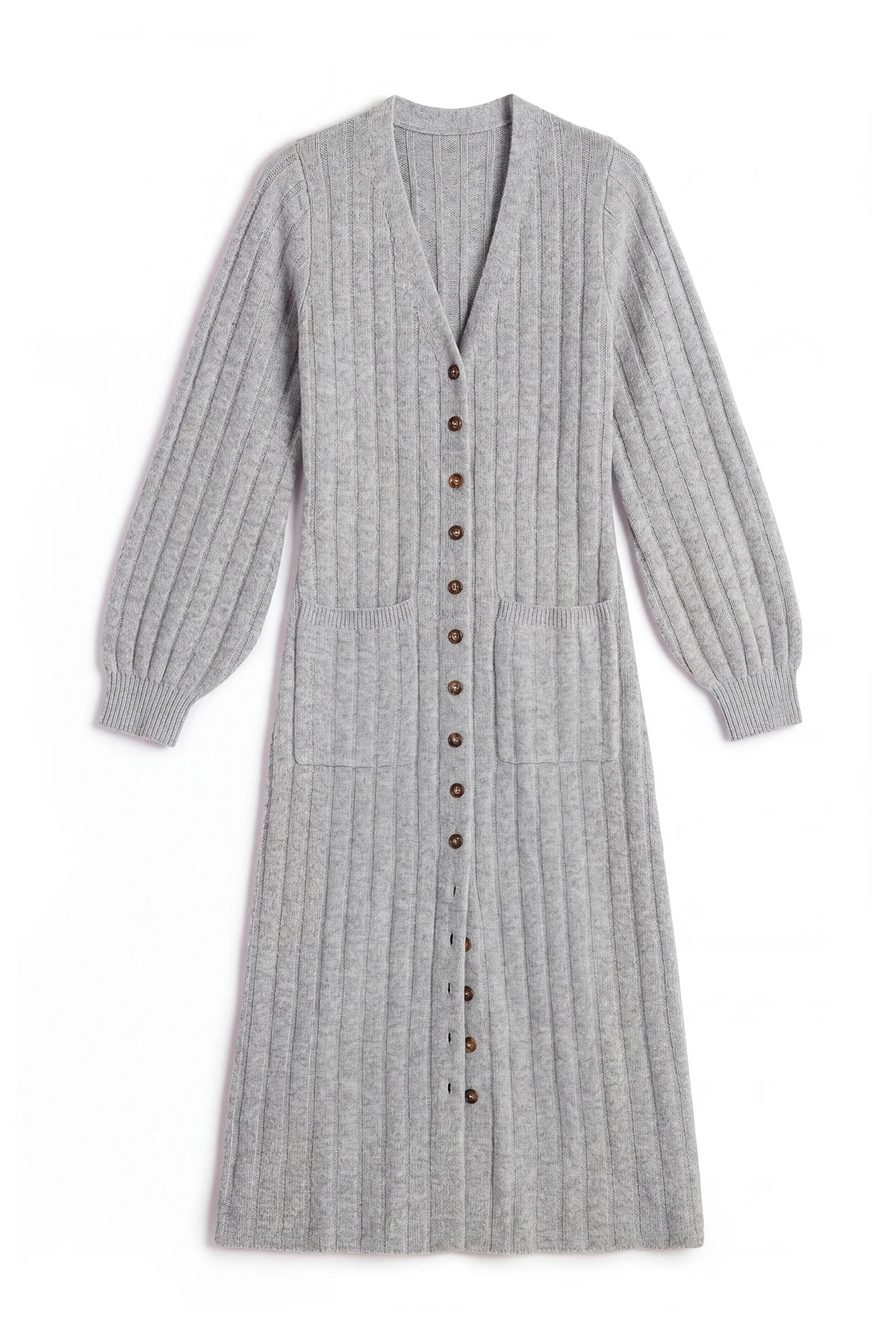 Womens Grey Long Cardigan Sweaters | CicyBell