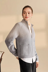 Womens Grey Chunky Cardigan Sweaters | CicyBell