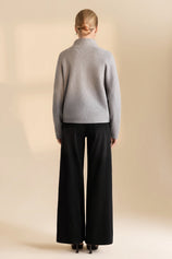 Womens Grey Chunky Cardigan Sweaters | CicyBell