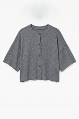 Womens Grey Cardigan Tops | Cicy Bell