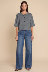 Womens Grey Cardigan Tops | Cicy Bell