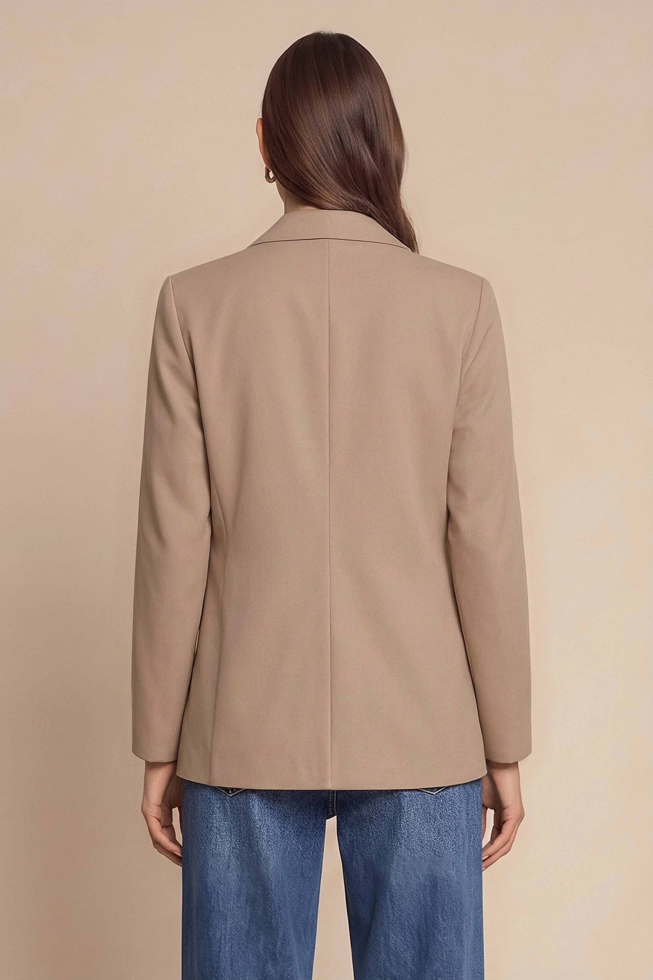 Womens Khaki  Business Casual Blazer | CicyBell
