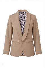 Womens Khaki  Business Casual Blazer | CicyBell