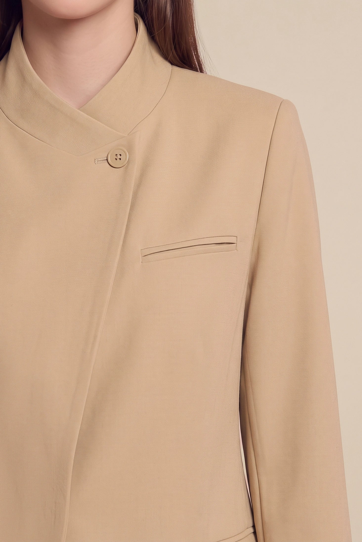Womens Khaki Professional  Blazer | CicyBell