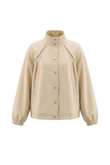 Womens Khaki Cropped Bomber Jackets | CicyBell