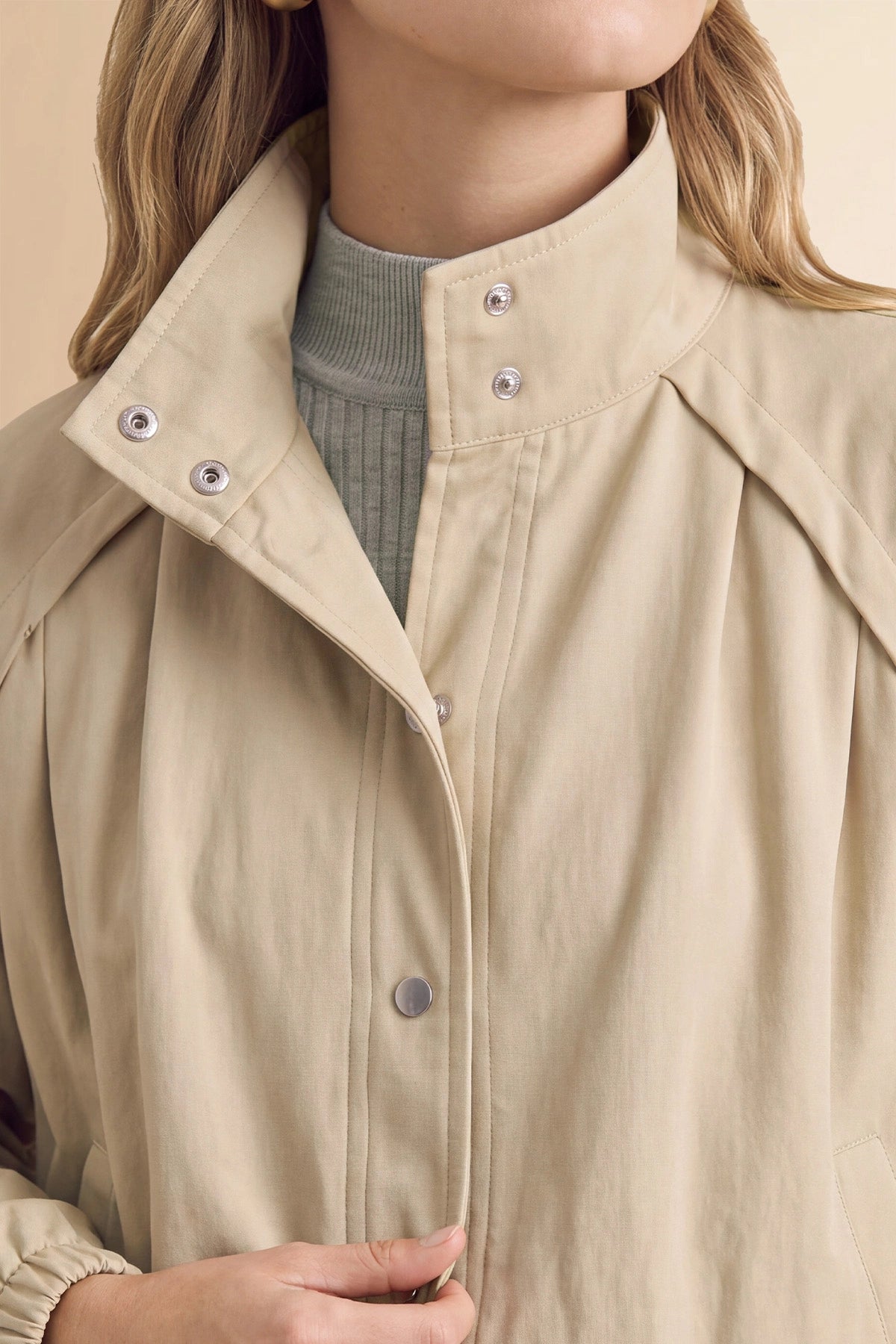 Womens Khaki Cropped Bomber Jackets | CicyBell