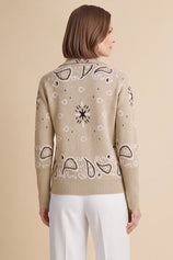 Women Khaki Zip Up Cardigan Sweater| CicyBell