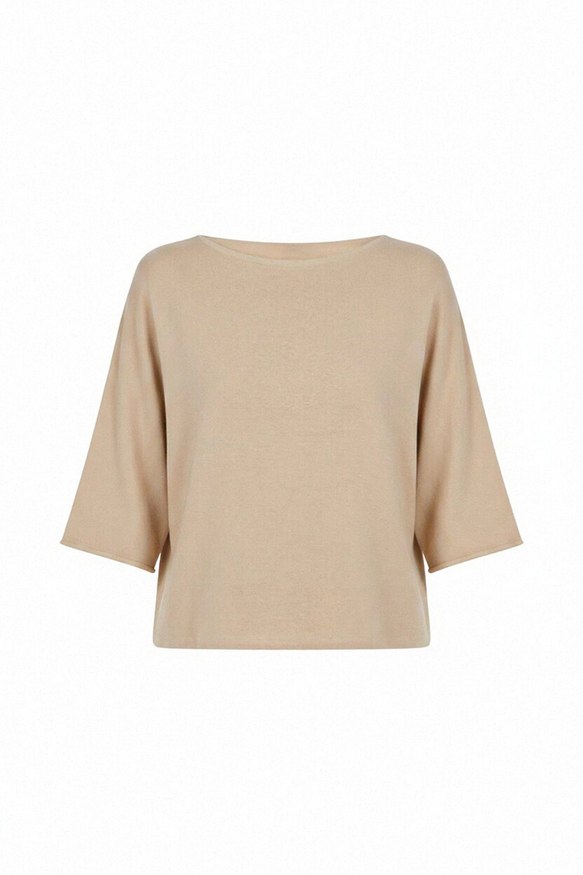 Cicy Bell Womens Khaki Half Sleeve Sweaters