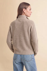 Womens Khaki Chunky Cardigan Sweaters | CicyBell