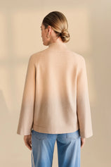 Womens Khaki 3/4 Sleeve Knit Sweater | CicyBell